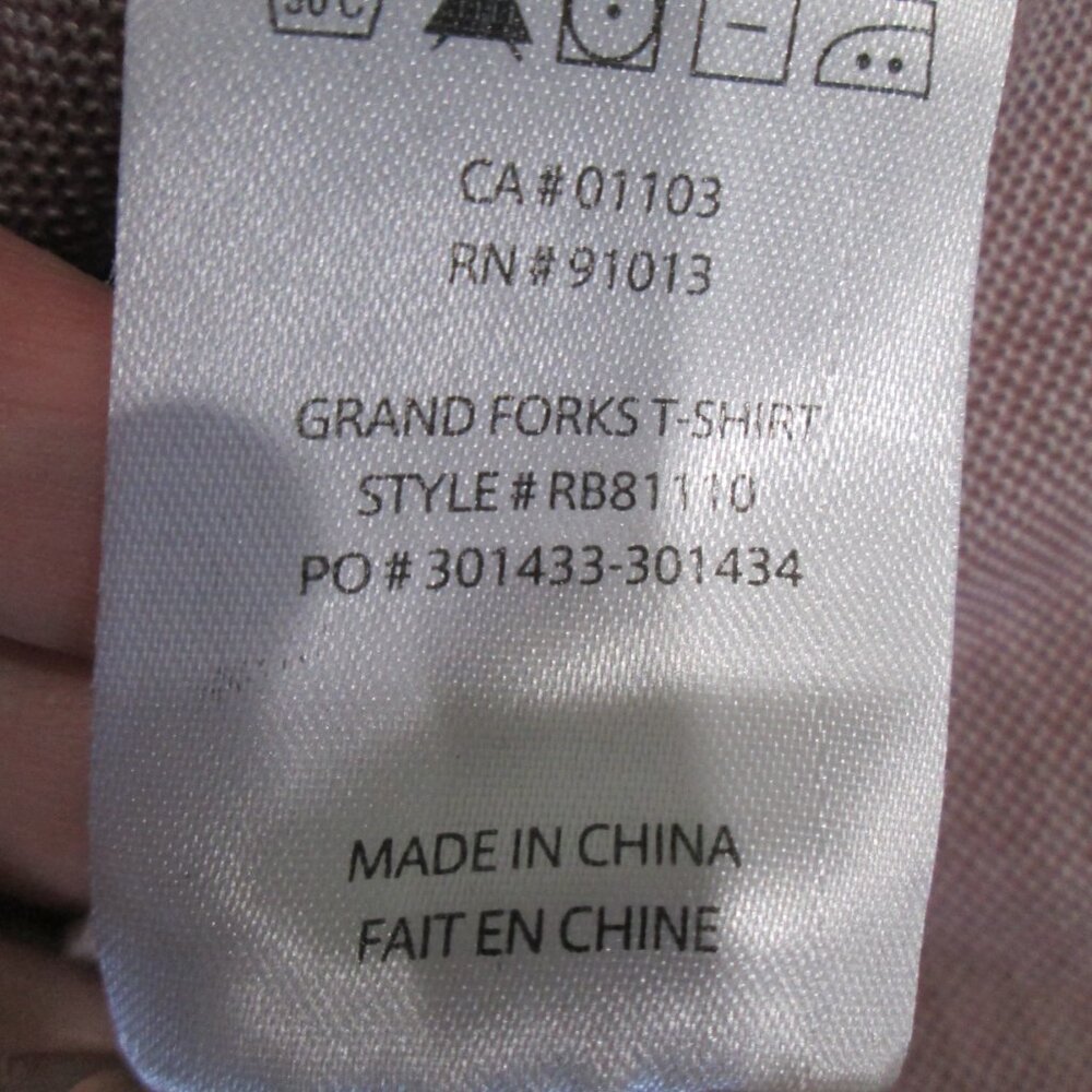 Robert Barakett Grand Forks Blend Cotton T-Shirt Burgundy - Picture 4 of 4
